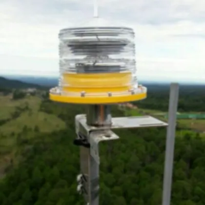 Solar-Powered Blinking LED Aviation Obstruction Lights
