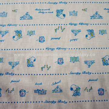 Printed jersey fabric, made of 100% cotton, weighs 160gsm, 165cm width