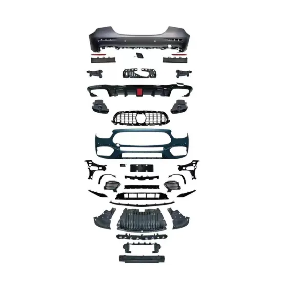 Car Body Kit Front Bumper Rear Grille for Mercedes-Benz E-Class W213 E260 E300 2021-2022 to E63S AMG