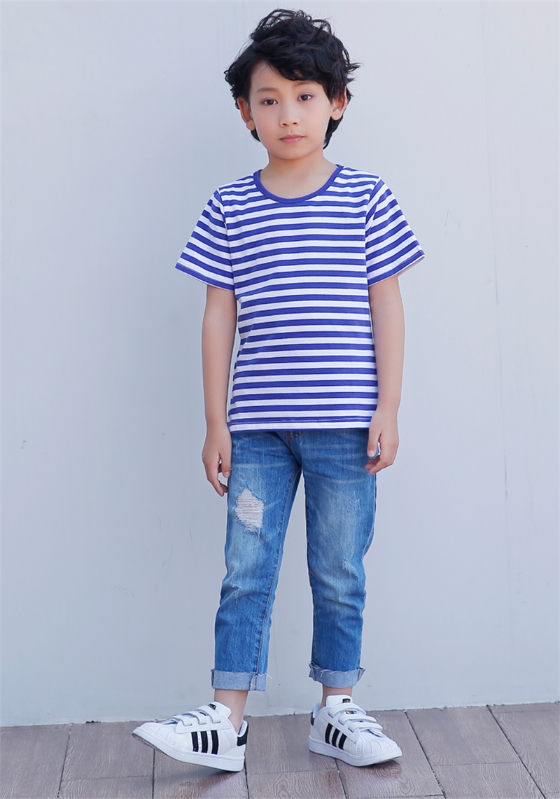 Blue white striped shirt 