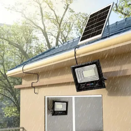 Hot Sale Southeast Asia Charging Display IP67 ABS LED Solar Flood Lights