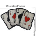 Playing cards Motorcycle Embroidery Patches Iron on