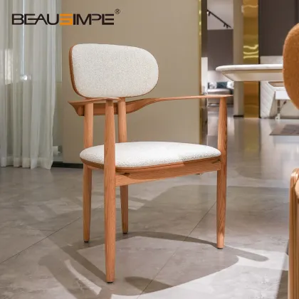 Light Luxury White Oak Leisure Chair