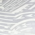 Pigment à tricot extensible lycra blanc sur des tissus blancs