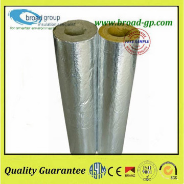 Insulation rock wool pipe with aluminum foil