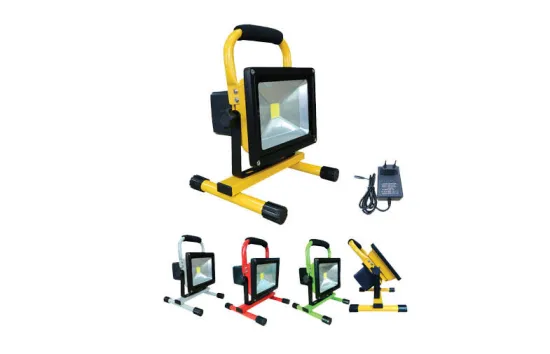 Portable Led Flood Light , Dc 12.6v 5 Watt Rechargeable Floodlight With 10h Working Time
