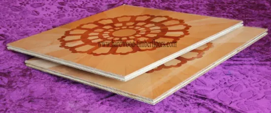 18mm Maple Red Sandalwood Engineered Art Parquet Wood Floor