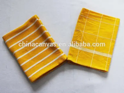 Yellow color cotton tea towel