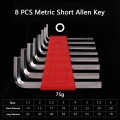 11Pcs Hex Key Set,CR-V Hex Key Wrench,2mm Hex Key Allen Wrench Set,Allen Key Set Sae Metric 12mm Short Arm Tool Set