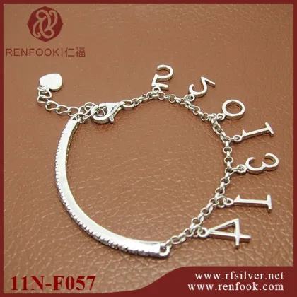 Wholesale womens jewellery 925 sterling silver love bracelet