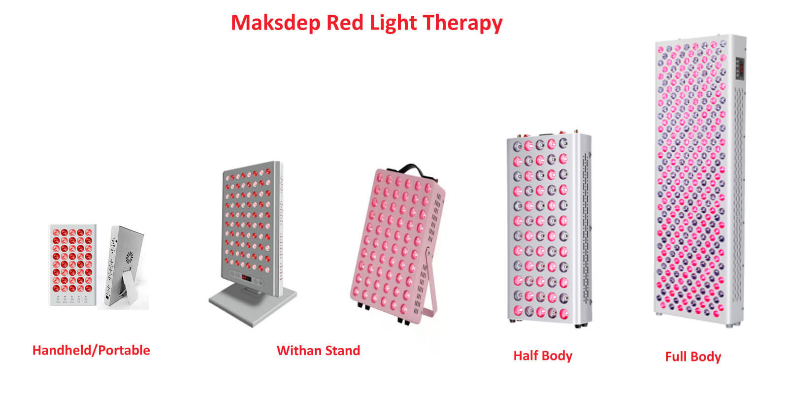 maksdep red light therapy handheld portable stand