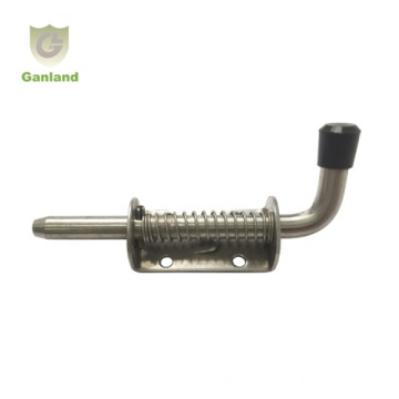 5 Inch Barrel Bolt Thickened 2mm Door Lock Stainless Steel Spring Latches GL-14114S