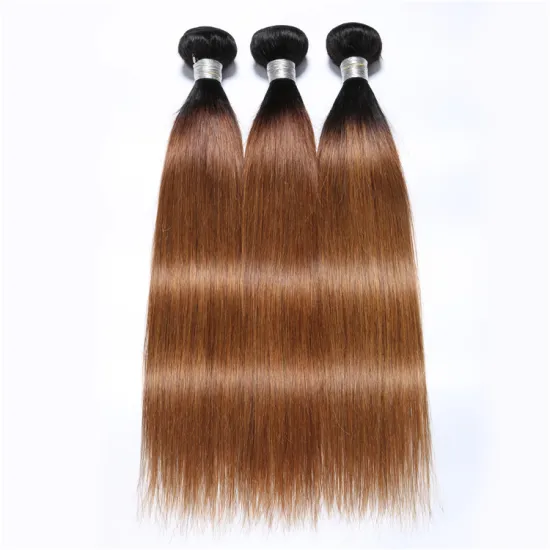 9a 100g SPARK Remy Human Hair Weaving Bundle for Women Weave Hair Extension Brazilian Ombre Black Brown Straight 1b/30