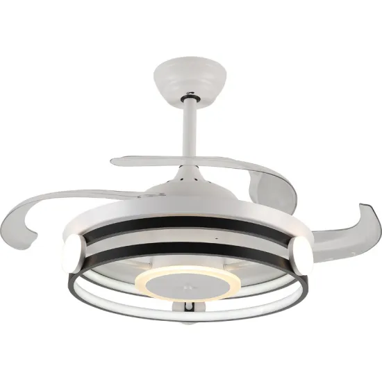 Best Modern Decorative Ceiling Fan: 42 Inches 68W Bladeless Fan with Remote Control and LED Light