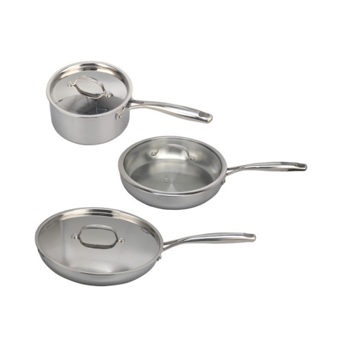 Different Size Frying Pans and Sauce Pans Set