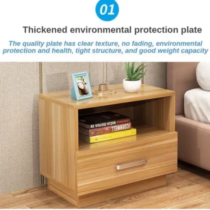 Bedside Table Modern Simple Storage Cabinet Bedroom Storage Cabinet Simple Household Small Storage Bedside Cabinet 5IP0