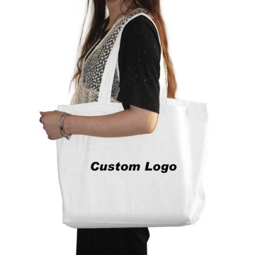 Eco-Friendly Canvas Tote Bag: Custom Logo Ladies' Reusable Shopping Bag