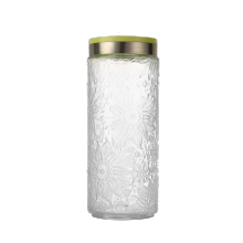 Glass storage jar