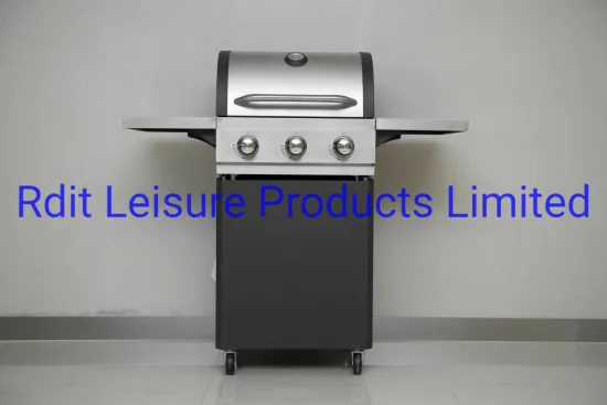 CE Certificate 3 Burners Stainless Power Coating BBQ Gas Grill
