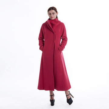 Casaco de inverno cashmere vermelho novo estilos