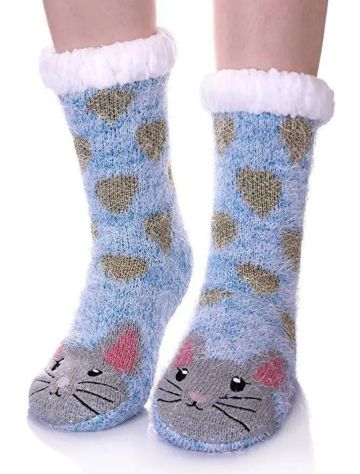 Winter Sherpa Cozy Anti-Slip Warm Fluffy Slipper Socks