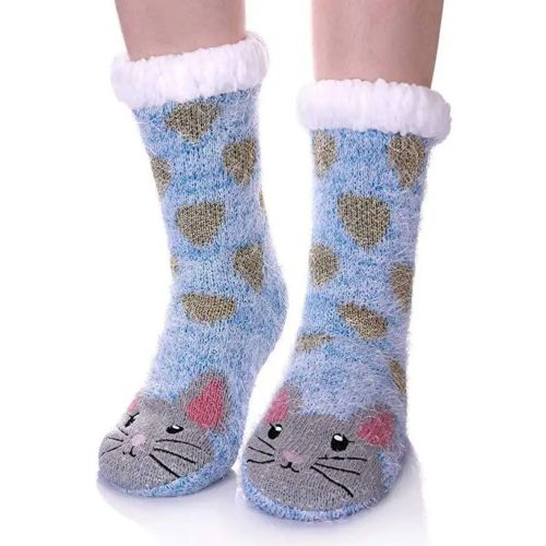 Winter Sherpa Cozy Anti-Slip Warm Fluffy Slipper Socks