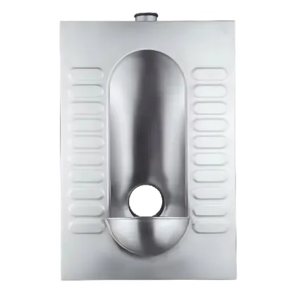 Customizable stainless steel squat toile