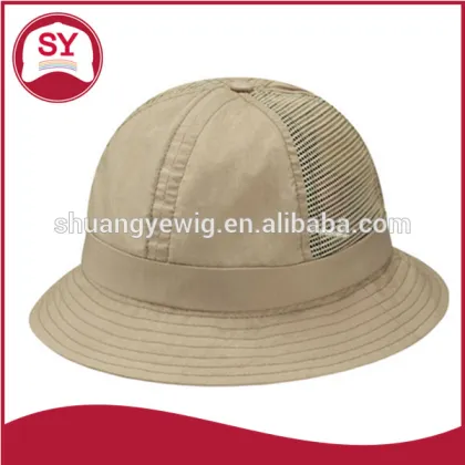 100% cotton bucket hat / two tone brim fisherman bucket hat