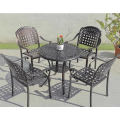 Cast Aluminum Garden Dining Tables and Chairs Set