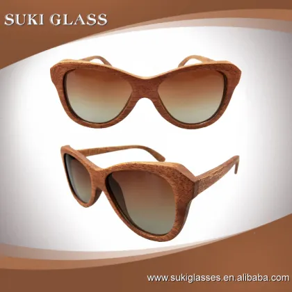 2016 OEM bamboo wood sunglasses polarized lens optical attribute sunglasses