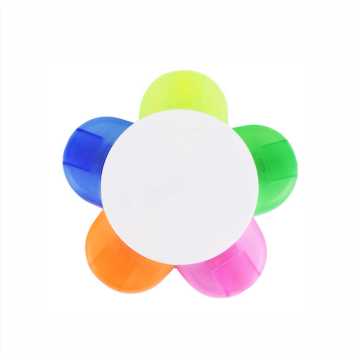 Five Candy Colors Mini Flower Marker Highlighter Pens for Students and Office Supplies with Customized Logo Printing