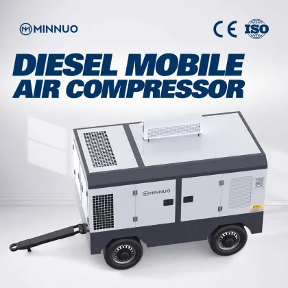Heavy Duty Diesel Air Compressor for Sandblasting