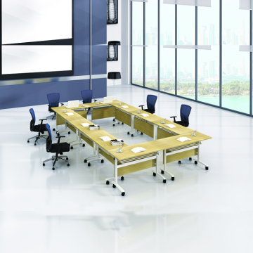 Movable Conference Room Folding Table Desk with Wheels