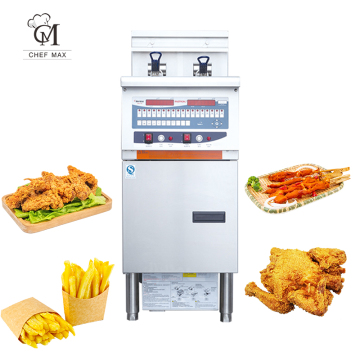Commercial Chefmax Custom 7000W Vertical Dual Vat Electric Deep Fryer