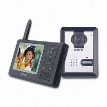 Wireless Video Door Phone with 2,402 to 2,483.5MHz Working Frequency, Measuring 102 x 67 x 18mm
