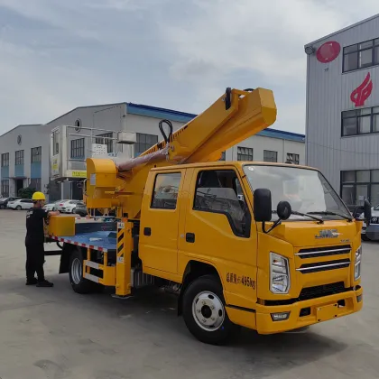 Jiangling double row 23 meter lift truck