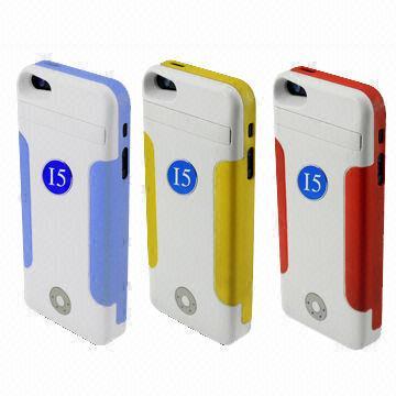 3500mAh backup battery cases for iPhone 5 with anti-theft function