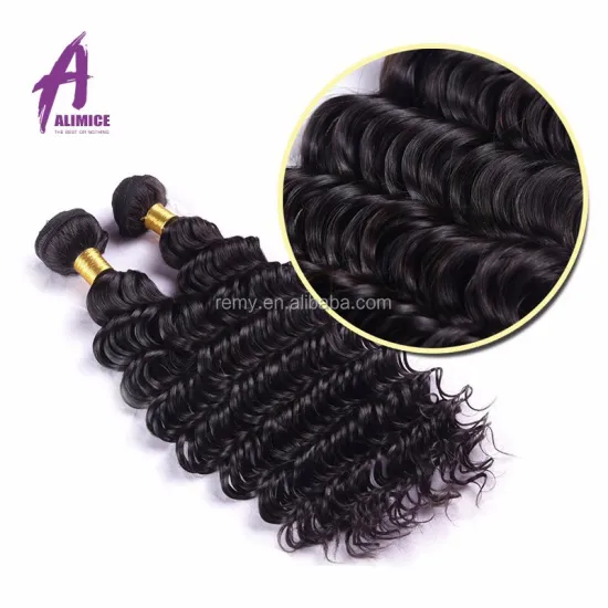 7a 10a Grade Double Drawn Vietnamese Humain Hair Bulk Deep Wave Bundles With Closure