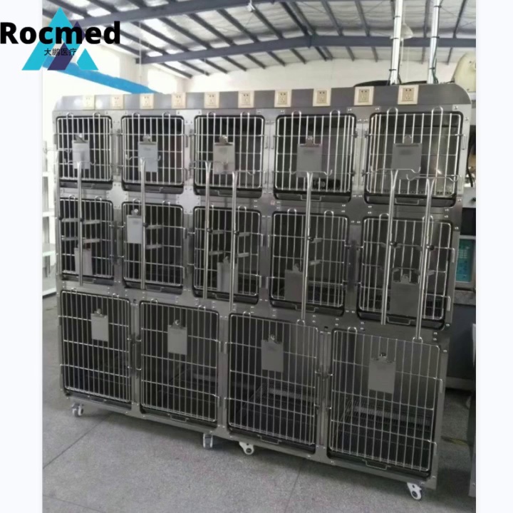 Low Price Good Quality Stainless Steel Veterinary ICU Cage for Dogs and Cats