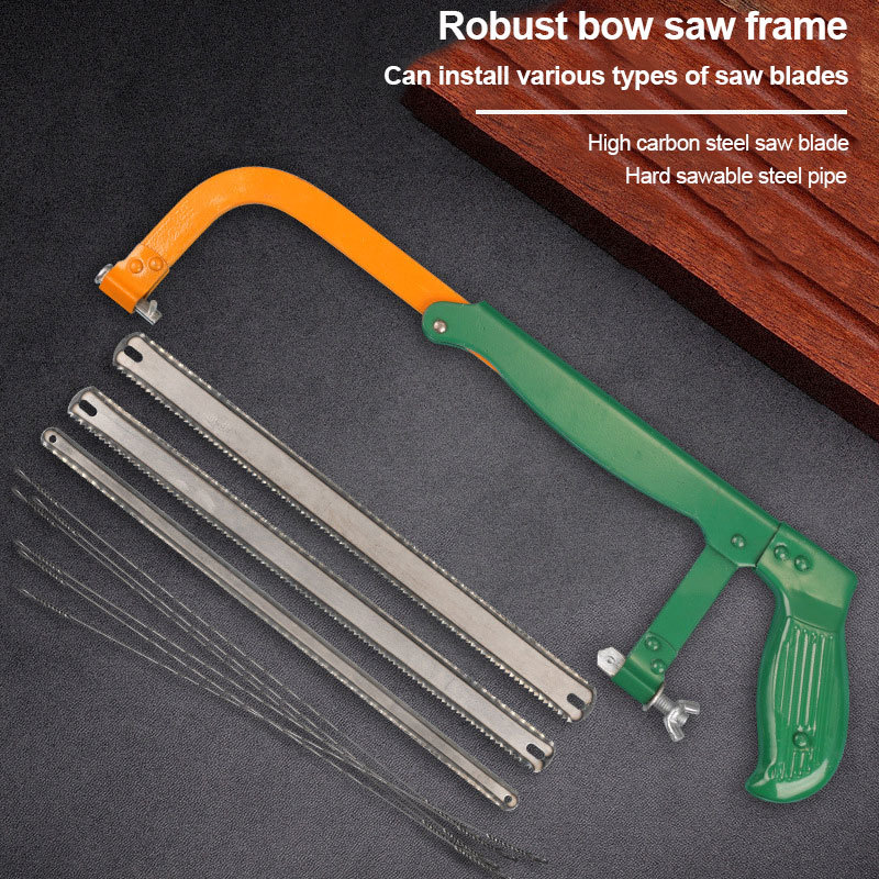 Household Metal Adjustable Thickening Cutting Hand Saw High Carbon Steel Saw Frame