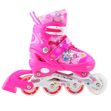 Adjustable aluminum chassis PVC wheel, 608ZB bearing Foshan roller skate shoes RPIS0147