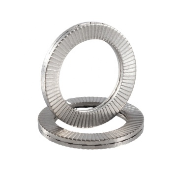 Hardware Fasteners: SS304 and SS316 Stainless Steel Self-locking Wedge Lock Washers - DIN 25201