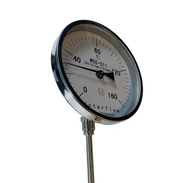 Stainless Steel Bimetallic Industrial Thermometer Temperature Gauge OEM Logo