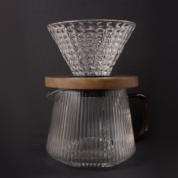 REDA Strawberry glass V60 Pour Over set