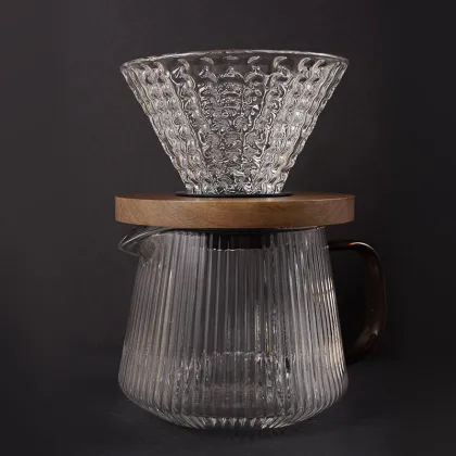 REDA Strawberry glass V60 Pour Over set