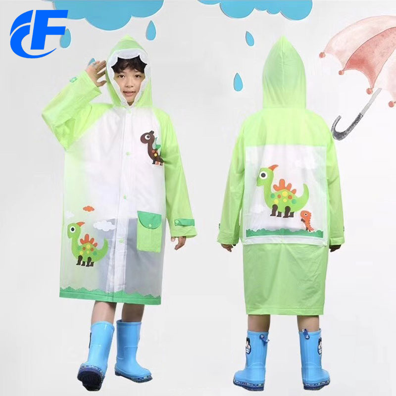 PVC Long Waterproof Yellow Raincoat