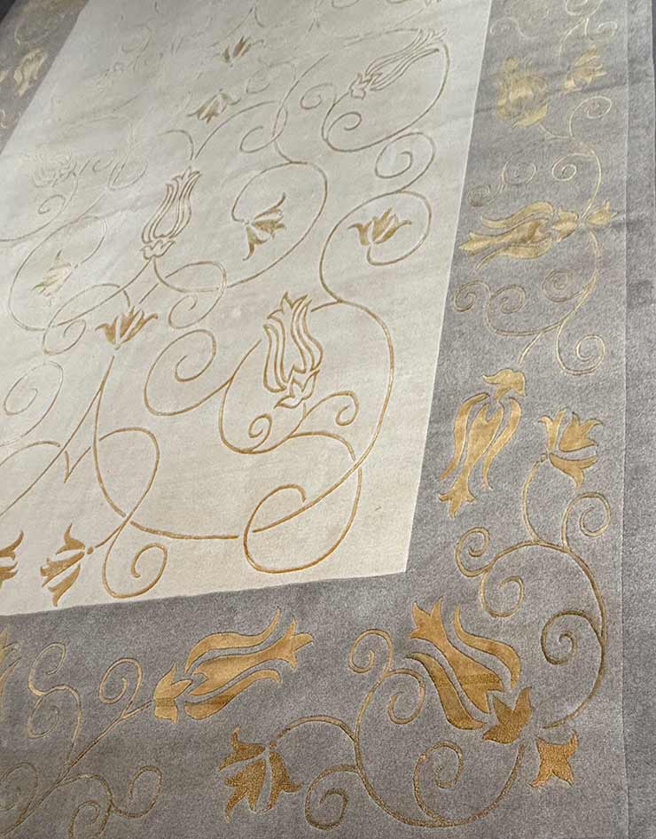 Yak Cashmere, Camel Wool & Mulberry Silk Rug