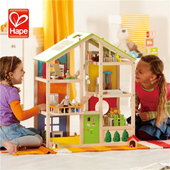 Cute design modern wooden cheapest big toy house