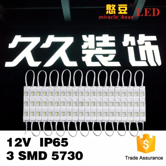 RoHs CE Approved Single Color Epistar Chip 1Watts 3LED Waterproof DC12V LED MODULE 5630