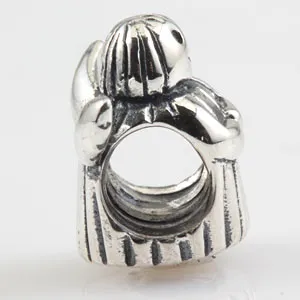 Silver Cheap European Cherub Charm Beads 